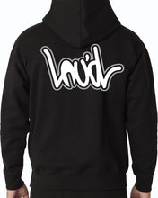 Load image into Gallery viewer, ROBOT BEAR HOODIE BLACK