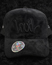 Load image into Gallery viewer, BLACK &amp; BLACK LOUD VELVET HAT
