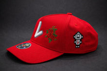 Load image into Gallery viewer, L RED ROSE 5 PANEL HAT
