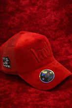 Load image into Gallery viewer, RED &amp; RED VELVET LOUD HAT
